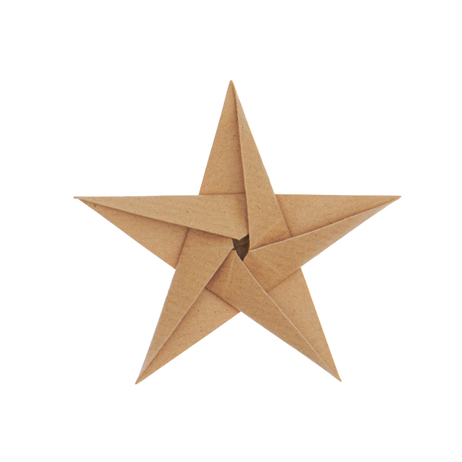 Paper Poetry Bascetta Origamipapier: Ein brauner, kunstvoll gefalteter Origami-Stern von Rico Design.