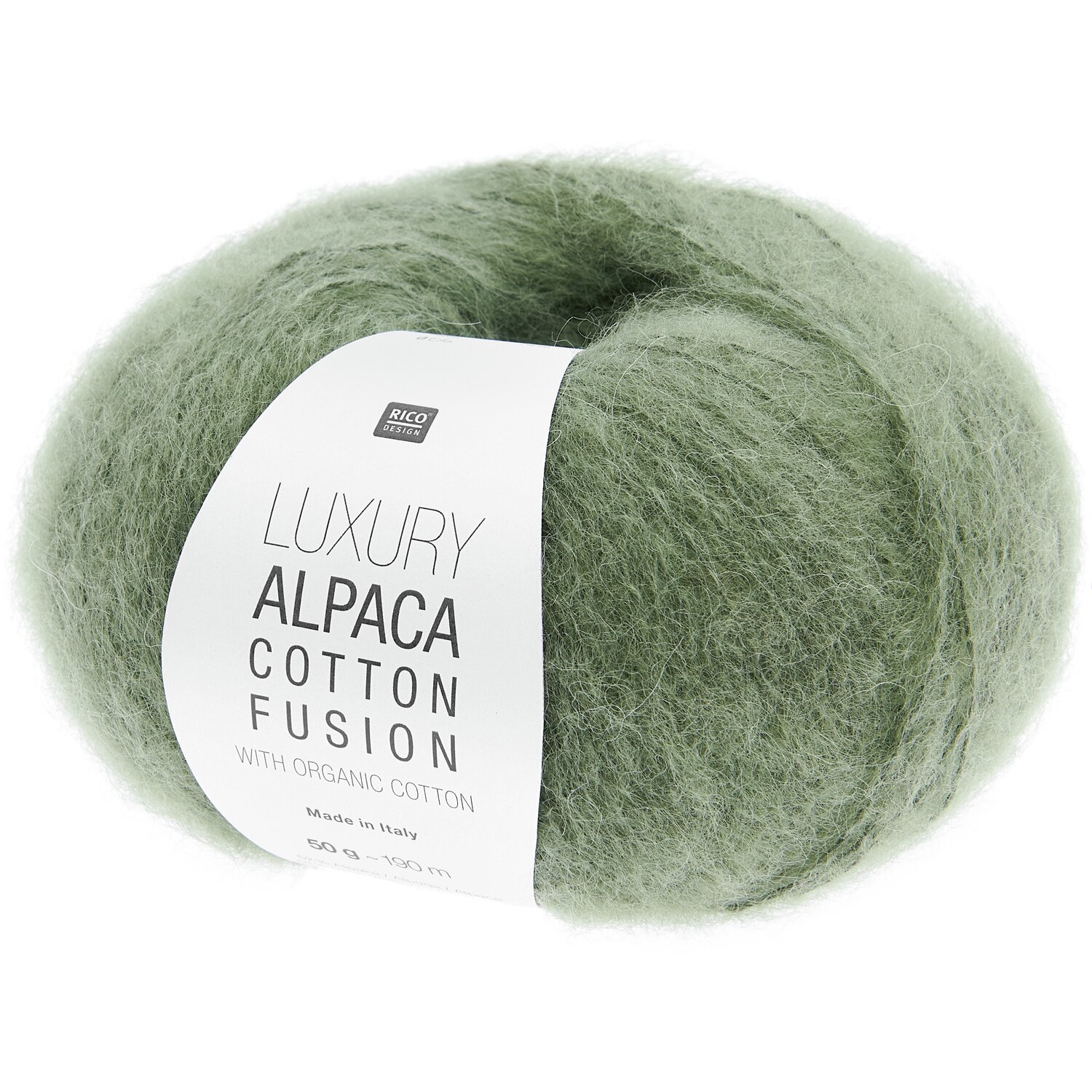 Luxe Alpaca Cotton Fusion 50g 190m Couleur Aloe from Rico Design Luxe Alpaca Cotton Fusion 50g 190m Couleur Aloe from Rico Design