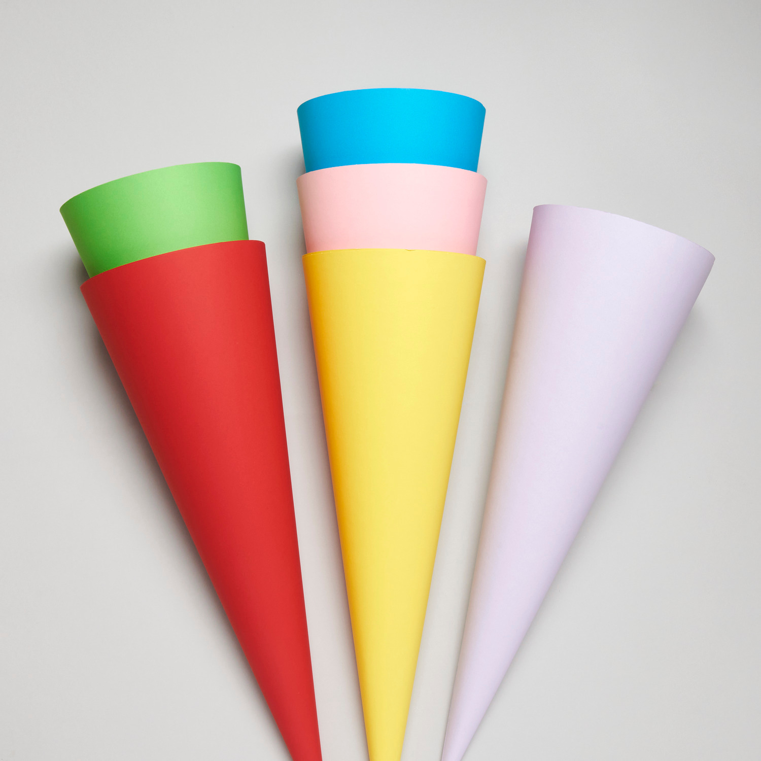 Paper Poetry Schultüte Rohling  70cm Farbe Türkis von Rico Design