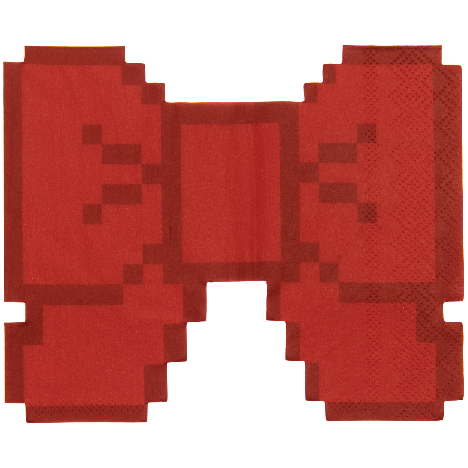 Servietten Schleife Pixel Rot 30x24,5cm 20 Stück von Rico Design Servietten Schleife Pixel Rot in leuchtendem Rot von Rico Design, 30x24,5cm, 20 Stück. Pixel-Design in Schleifenform.