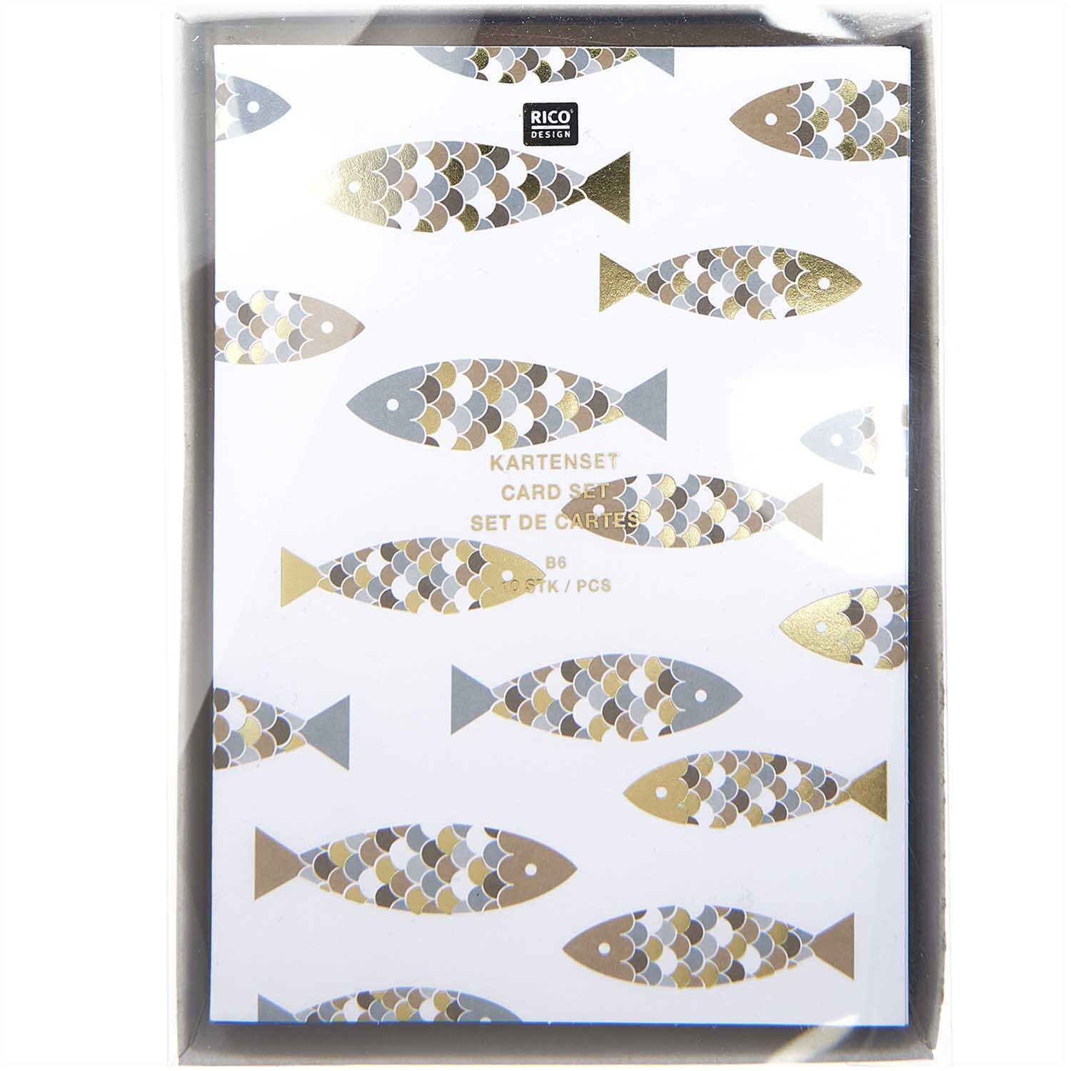 Paper Poetry Kartenset Fische 20-teilig von Rico Design