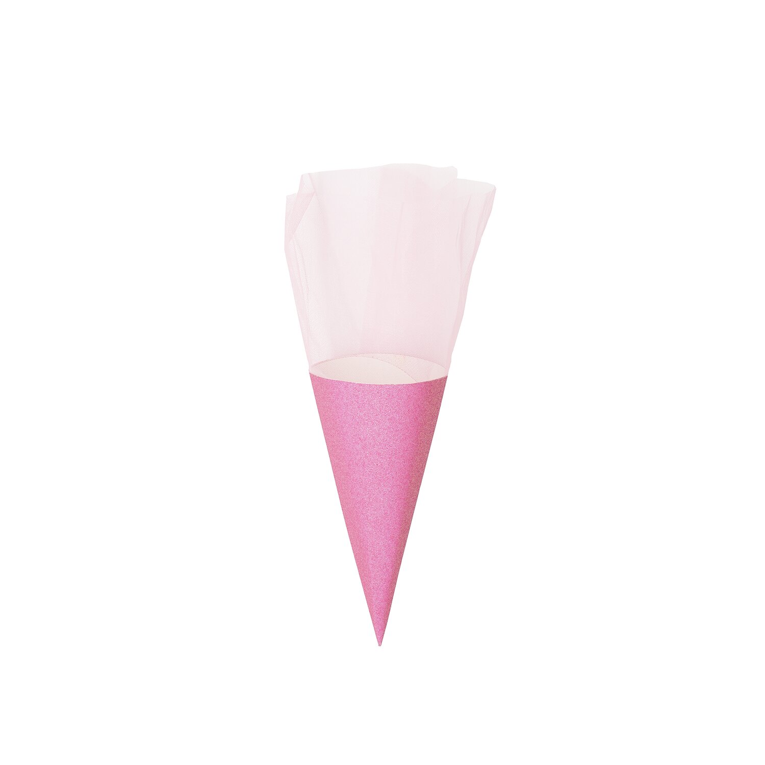 Schultüte Rohling mit Tüllverschluss und Glitter 20cm Farbe Pink von Rico Design Schultüte Rohling mit Tüllverschluss und Glitter, 20cm, in Pink von Rico Design. Ideal für den Schulanfang.