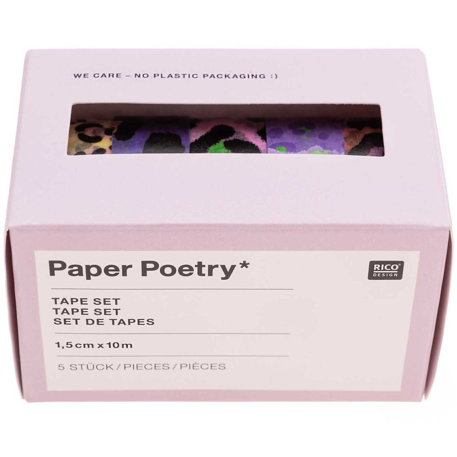 Paper Poetry Tape Set Acid Leo 5-teilig von Rico Design