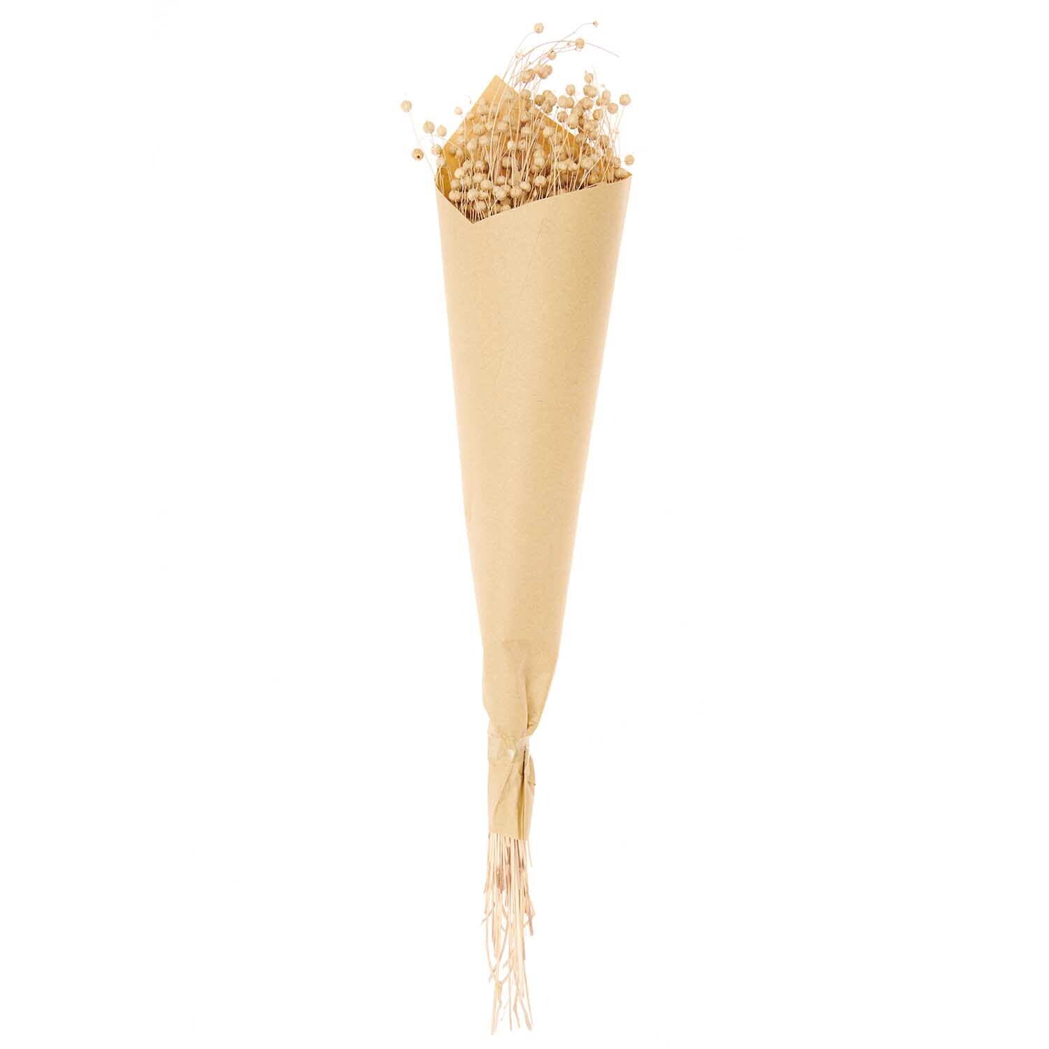 Getrockneter Flachs natur 60-75cm 100g von Rico Design