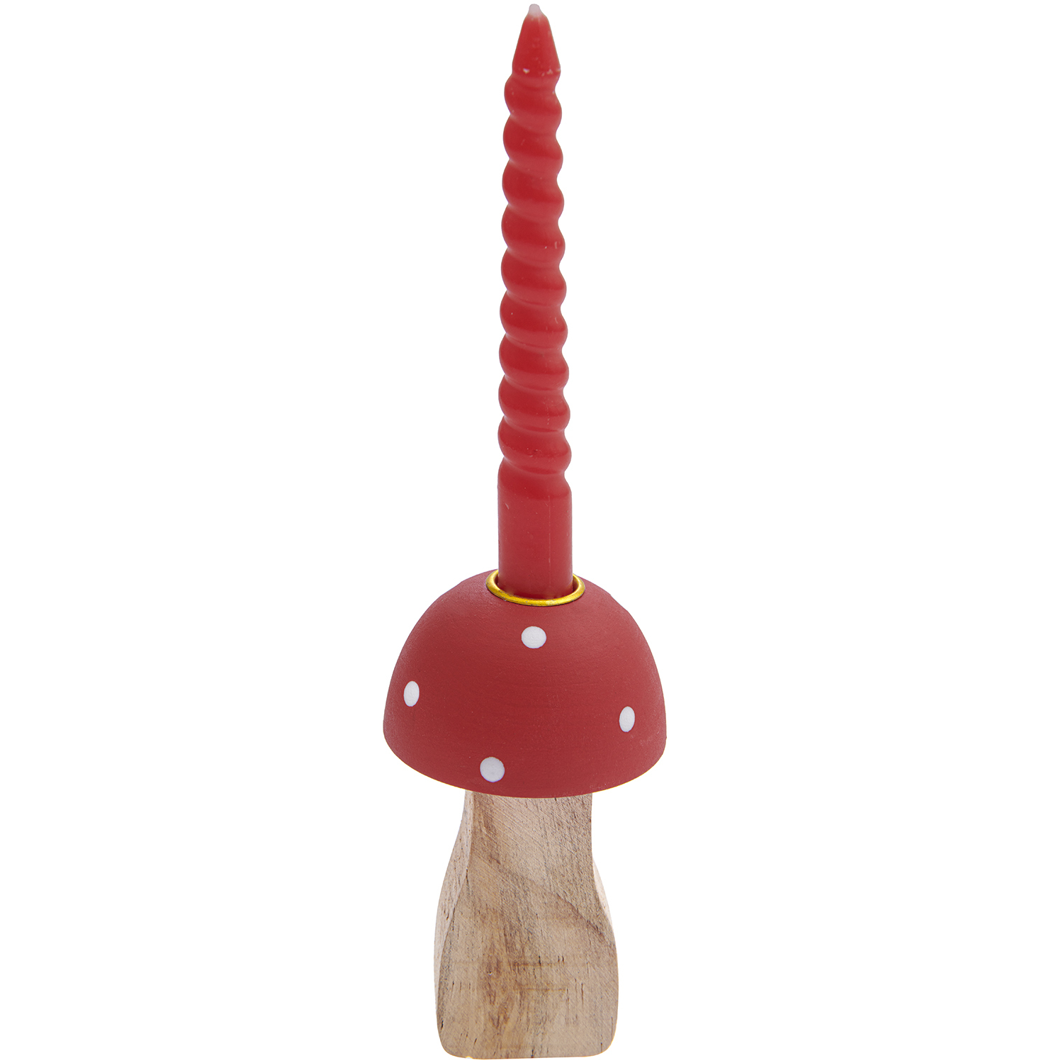 Kerzenständer Pilz rot 9x5cm von Rico Design