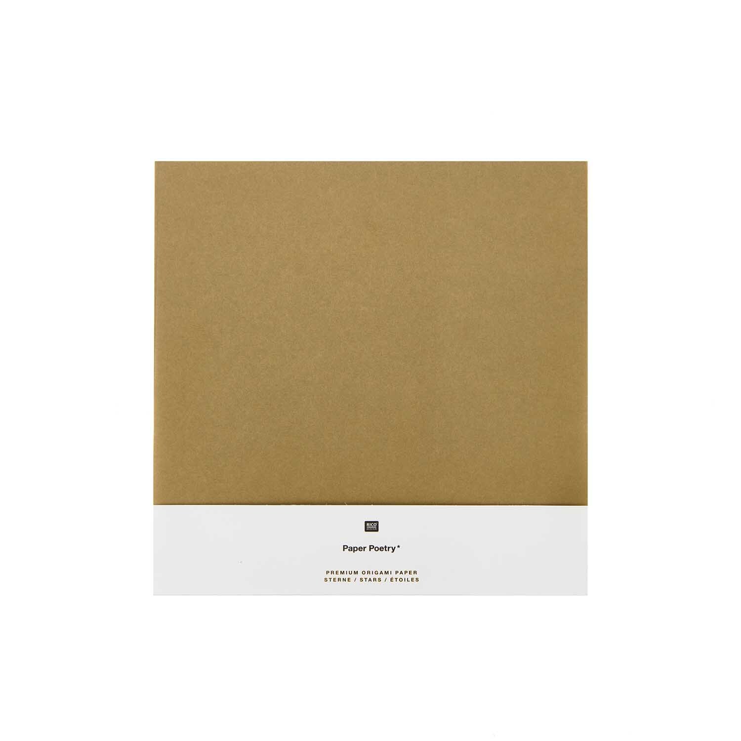 Paper Poetry Bascetta Origamipapier Gold 32 Blatt von Rico Design