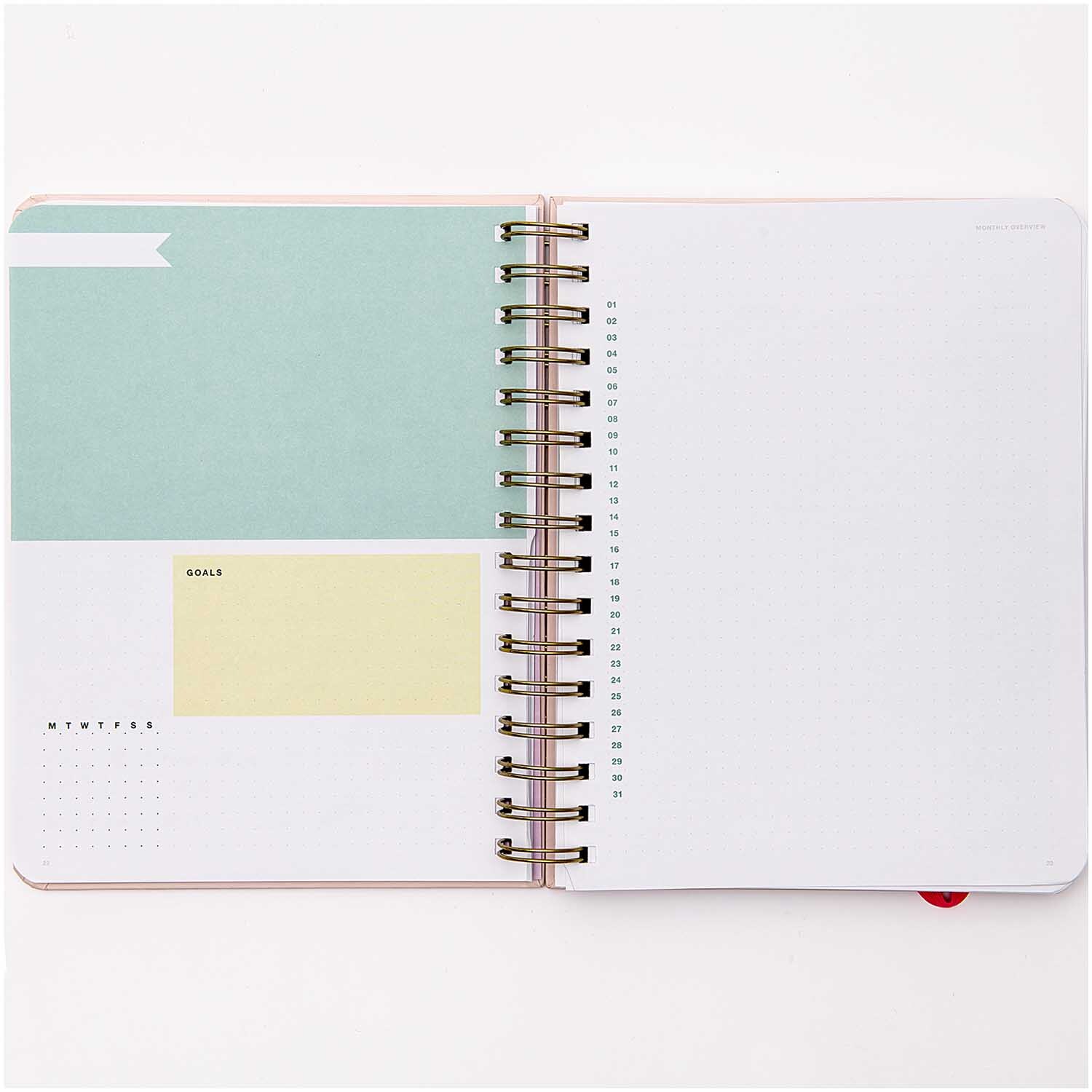 Paper Poetry vorgestaltetes Bullet Diary mit Spiralbindung 16,5x21,5cm 96 Blatt von Rico Design