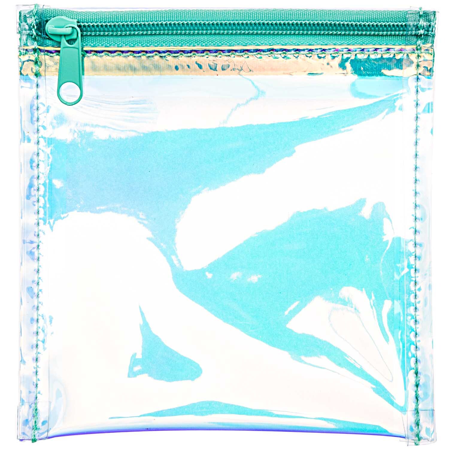 Paper Poetry Tasche holographisch 11,5x12cm mit Reißverschluss, schimmernd in verschiedenen Farben. Ideal für stilvolle Aufbewahrung.