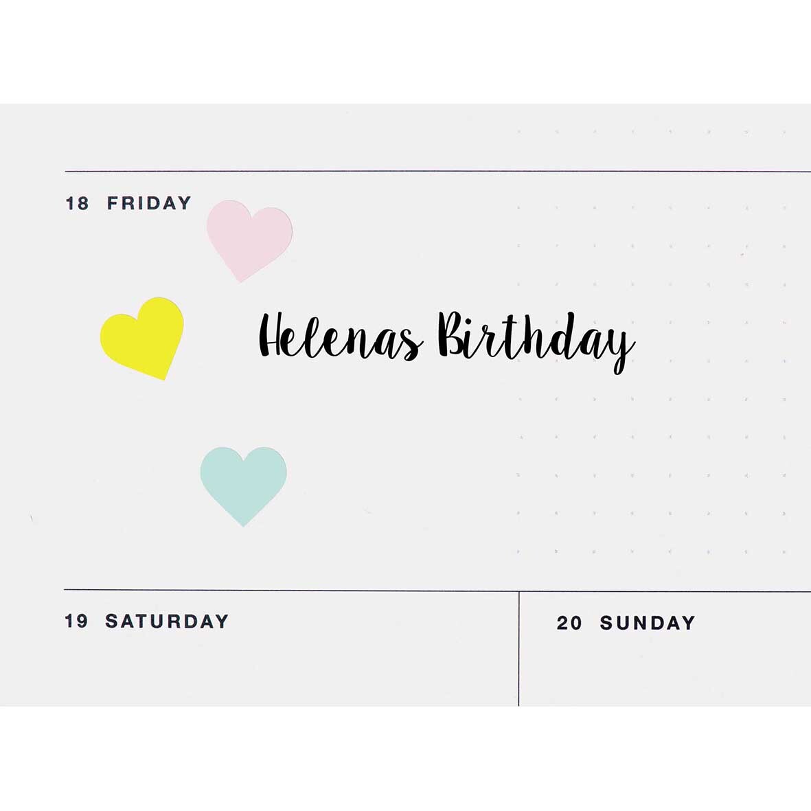 Paper Poetry Sticker Herzen mehrfarbig klein von Rico Design