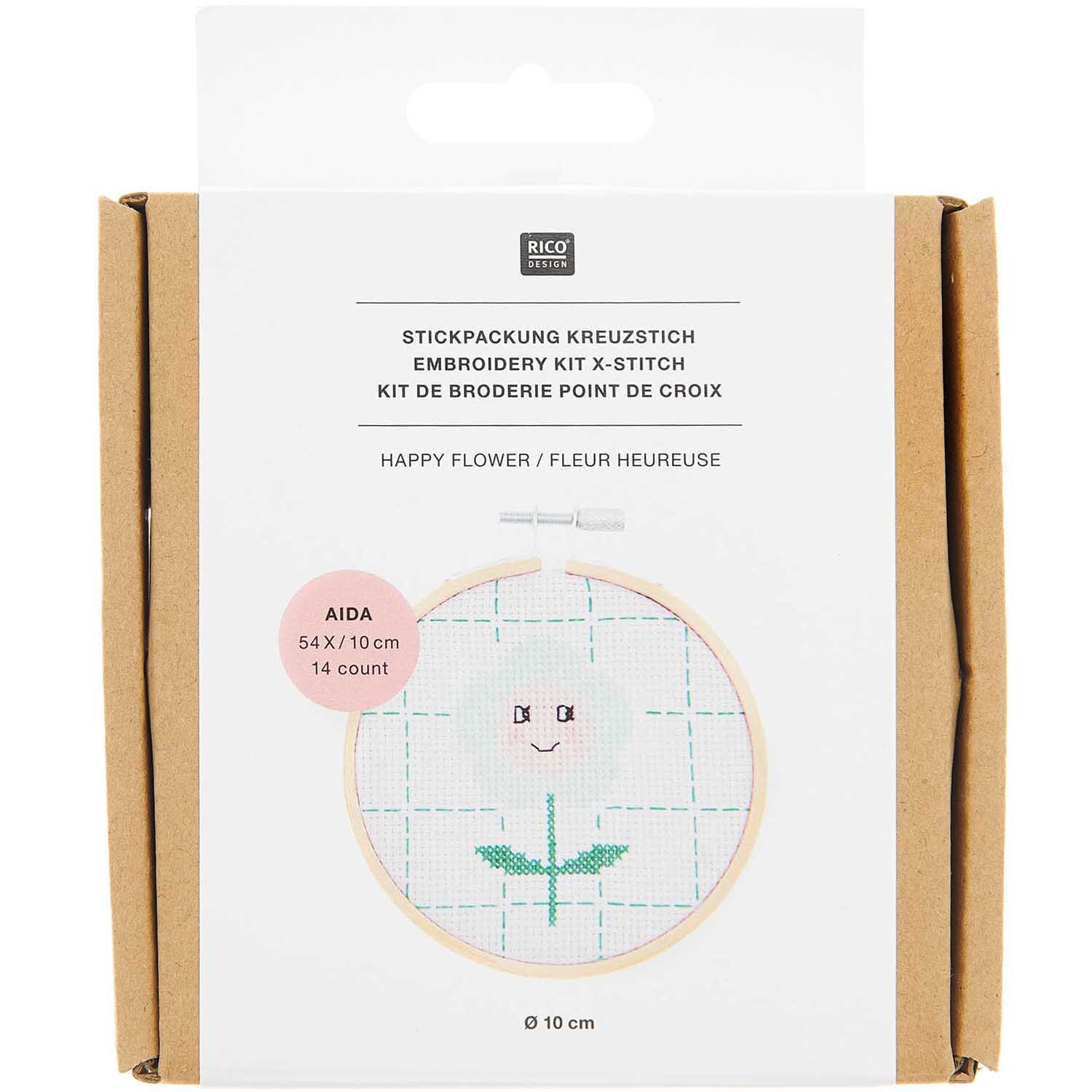Kit de broderie Happy Flower from Rico Design