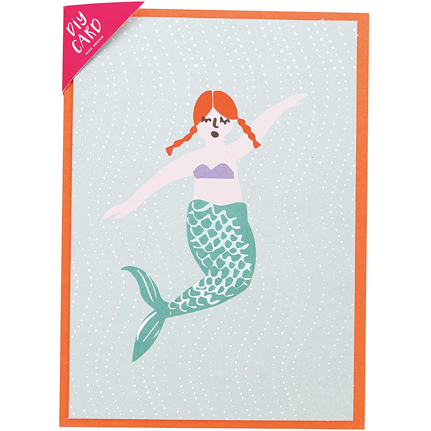 Paper Poetry Grußkartenset Mermaid Meerjungfrau von Rico Design