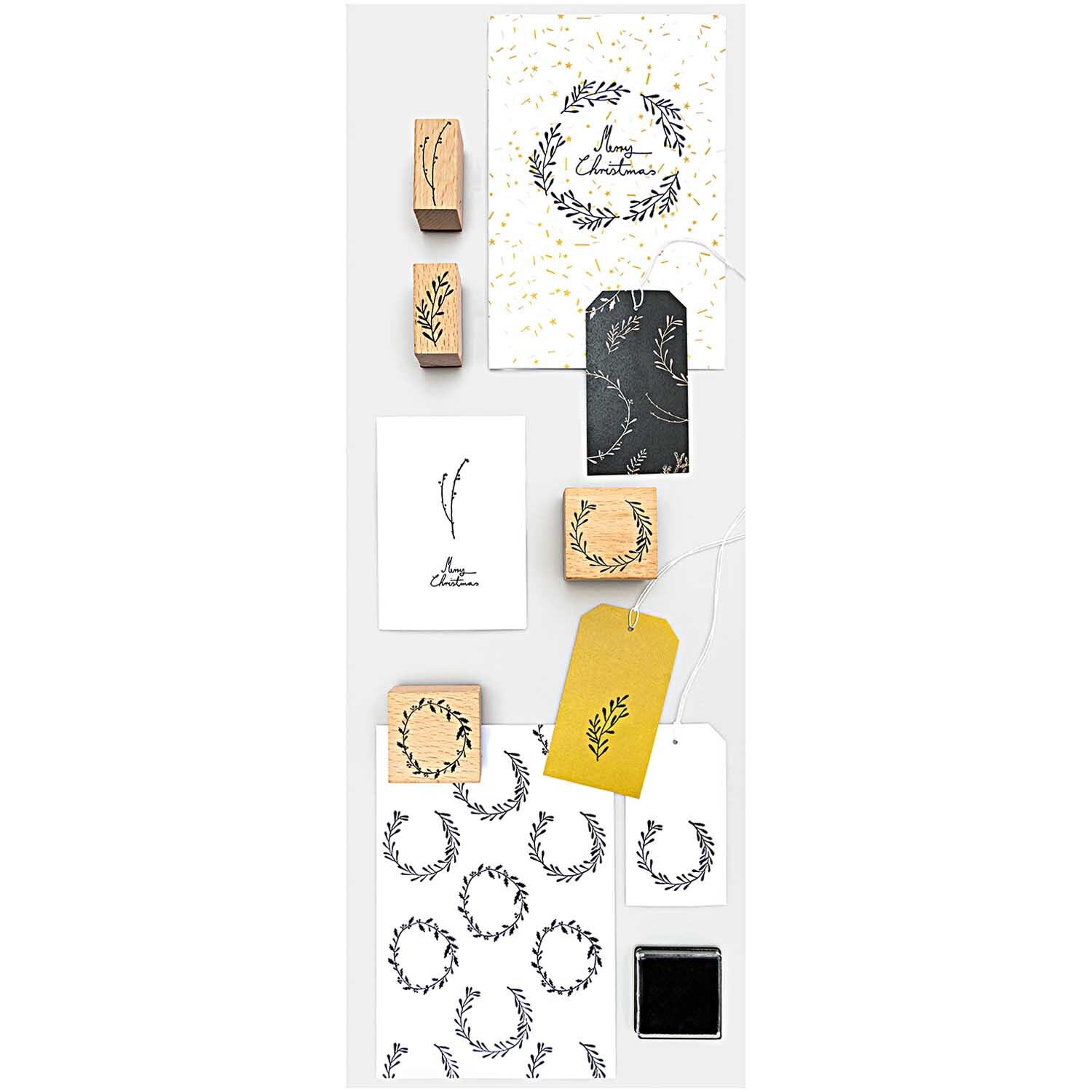 Paper Poetry Stempelset Nostalgic Christmas Kränze 5-teilig von Rico Design