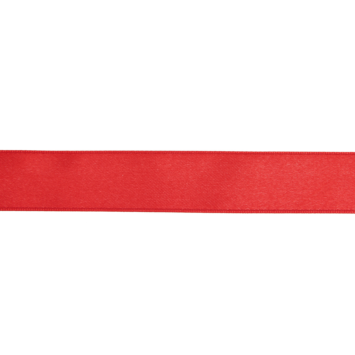 Satinband glänzend von Rico Design, 25mmx3m, in leuchtendem Rot, ideal für Dekorationen.