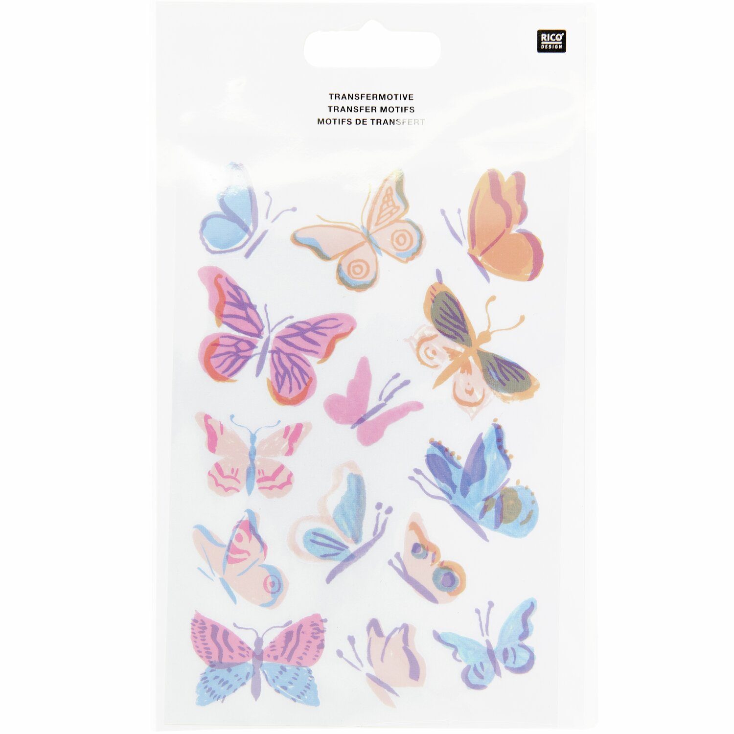 Transfermotiv Schmetterlinge 1 Blatt von Rico Design
