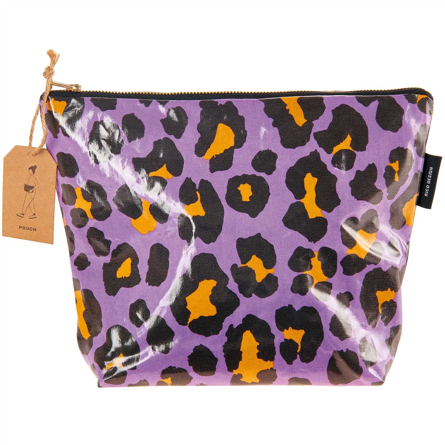 Kosmetiktasche Acid Leo lila 28x21x9cm von Rico Design