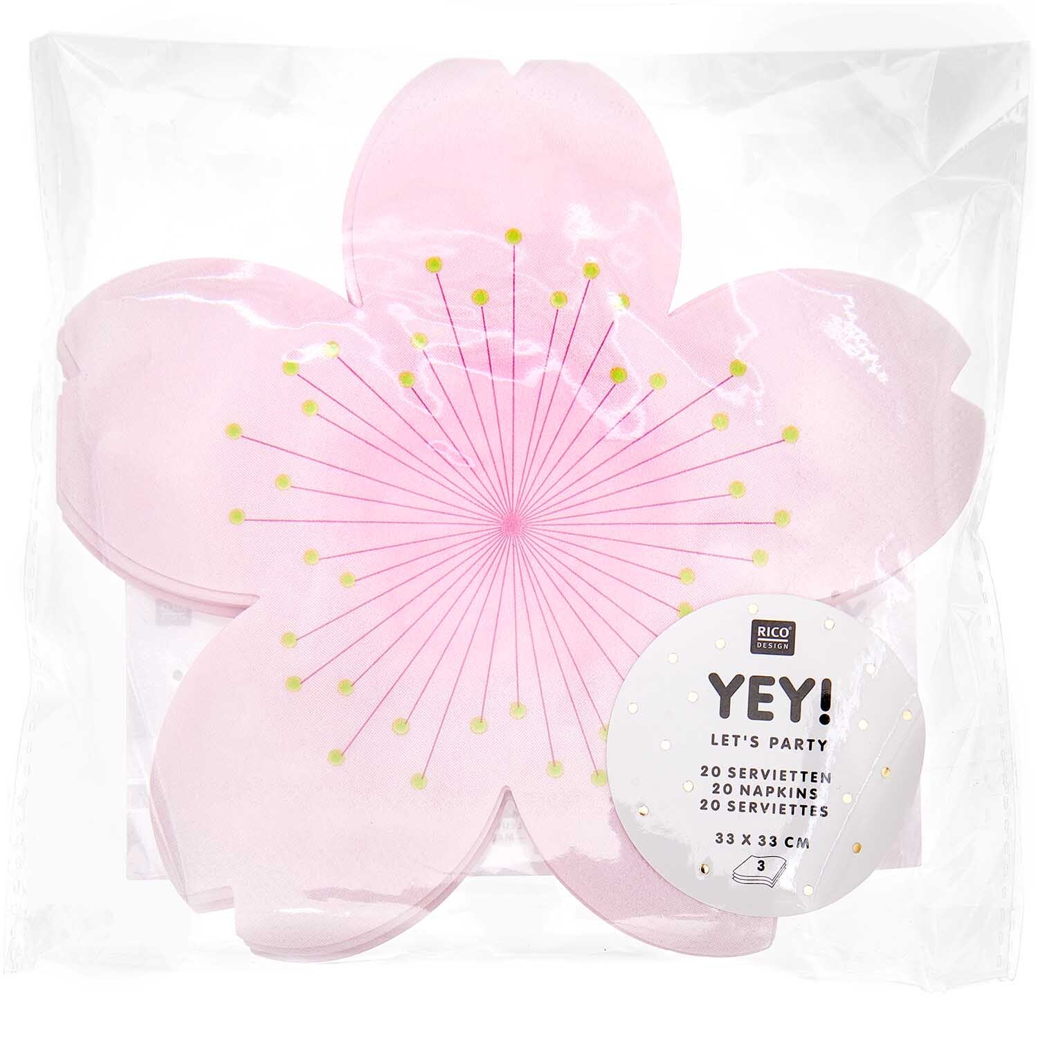 Servietten Kirschblüte 33x33cm 20 Stück von Rico Design