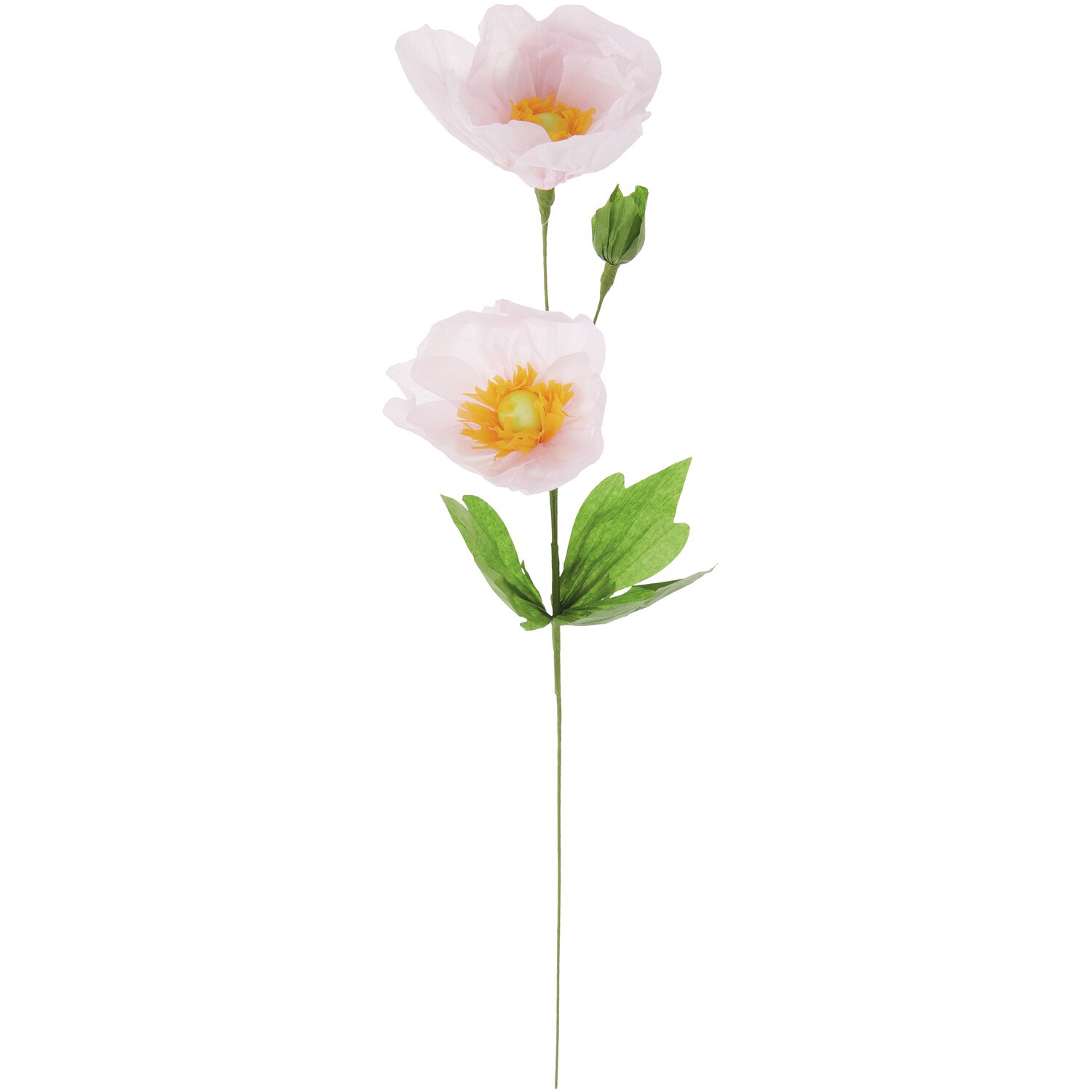 Papierblume Mohn rosa 65x13cm von Rico Design