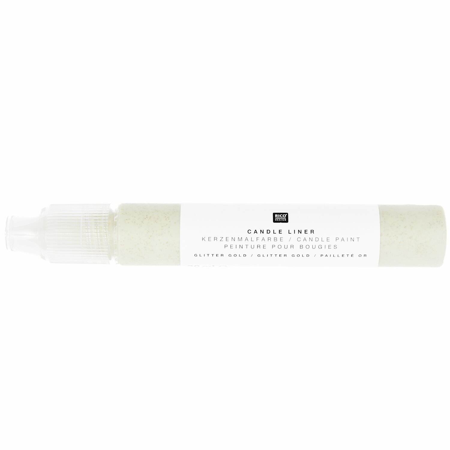 Candle Liner Kerzenmalfarbe 30ml Farbe Gold Glitter von Rico Design Candle Liner Kerzenmalfarbe 30ml in funkelndem Gold Glitter von Rico Design, ideal zum kreativen Verzieren von Kerzen.