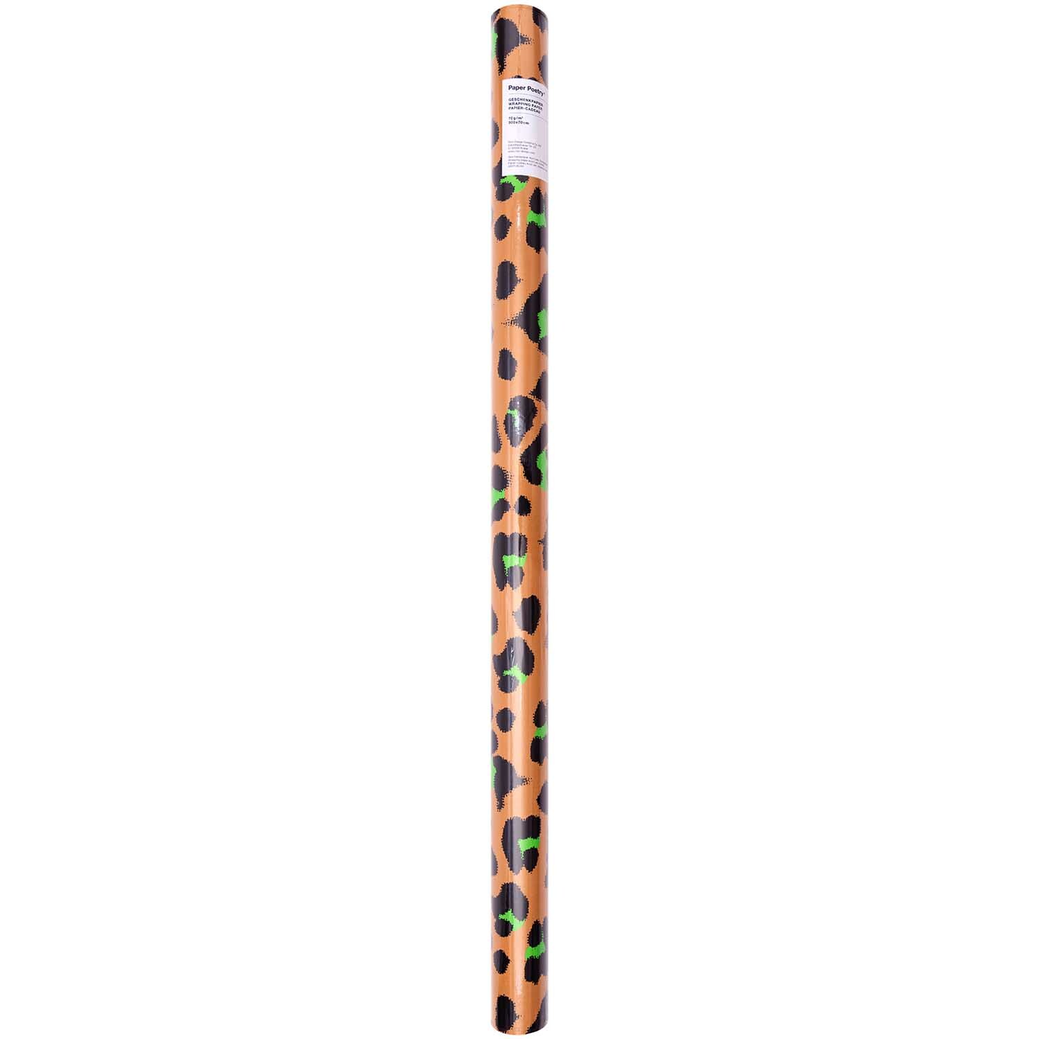 Paper Poetry Geschenkpapier Acid Leo honigfarben 70cm 3m 70g/m² von Rico Design