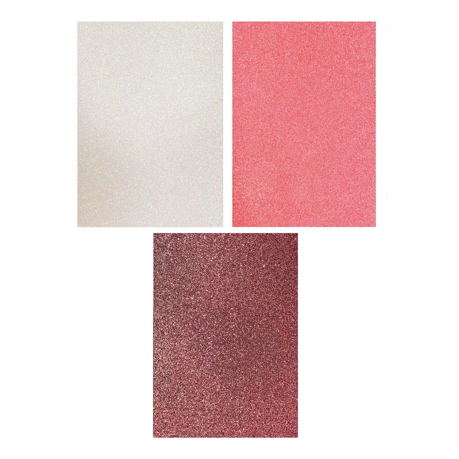 Paper Poetry Motivpapierblock Sakura Sakura 23 Blatt von Rico Design Paper Poetry Motivpapierblock Sakura Sakura 23 Blatt von Rico Design mit drei glitzernden Papierbögen in Weiß, Rosa und Rot für kreative Projekte.