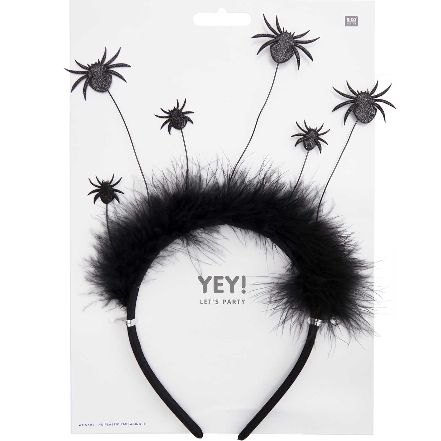 Haarreif Spinnen schwarz von Rico Design