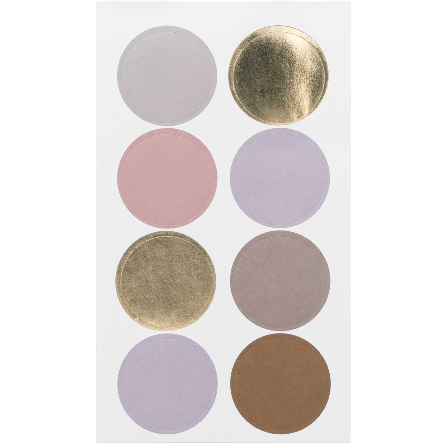 Paper Poetry Sticker Punkte & Streifen mauve 4 Blatt von Rico Design