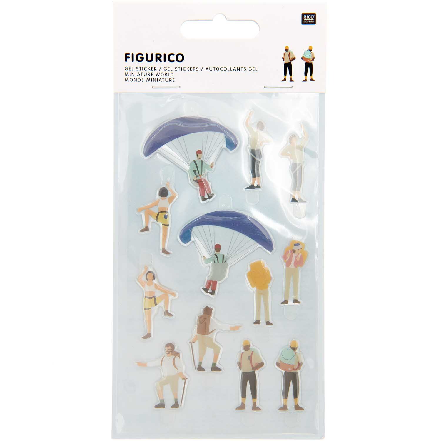 Figurico Gelsticker Outdoor Aktivitäten von Rico Design
