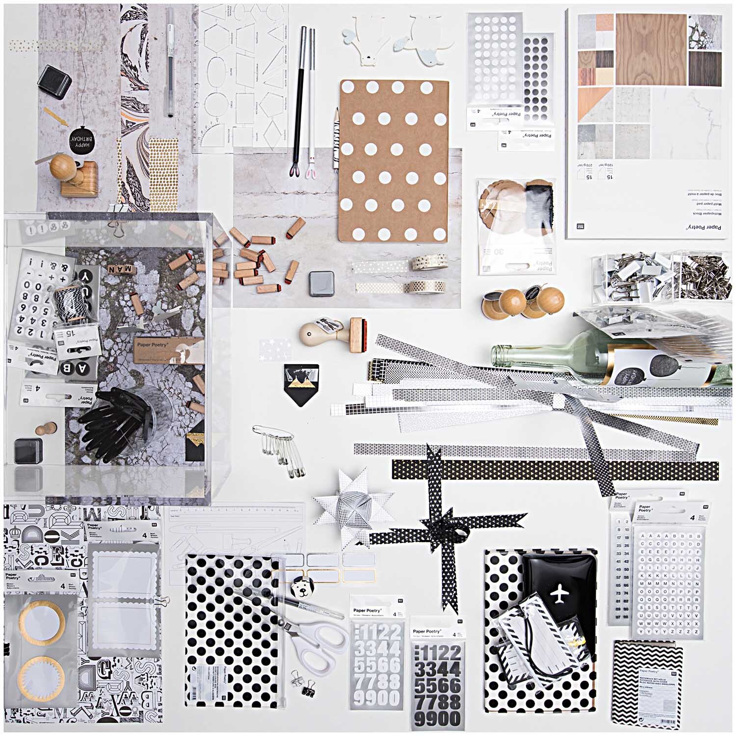 Paper Poetry Foldback clips white 25mm 12 pieces Paper Poetry Foldback clips white 25mm 12 pieces