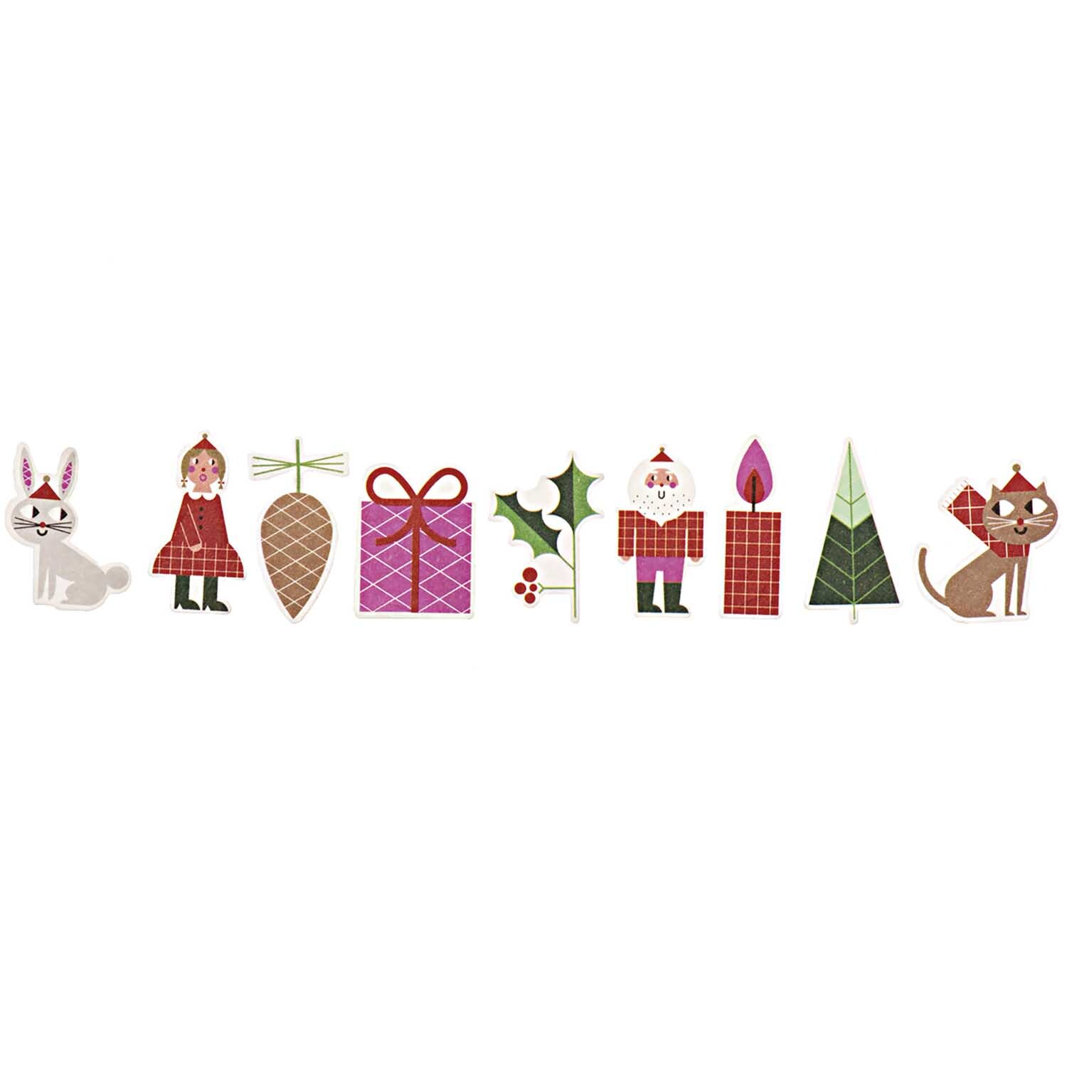 Paper Poetry Washisticker Weihnachtsmotive 200 Stück von Rico Design Paper Poetry Washisticker Weihnachtsmotive mit 200 Stickern, darunter Geschenke, Bäume und Tiere in festlichen Designs. Ideal für kreative Weihnachtsdekorationen.