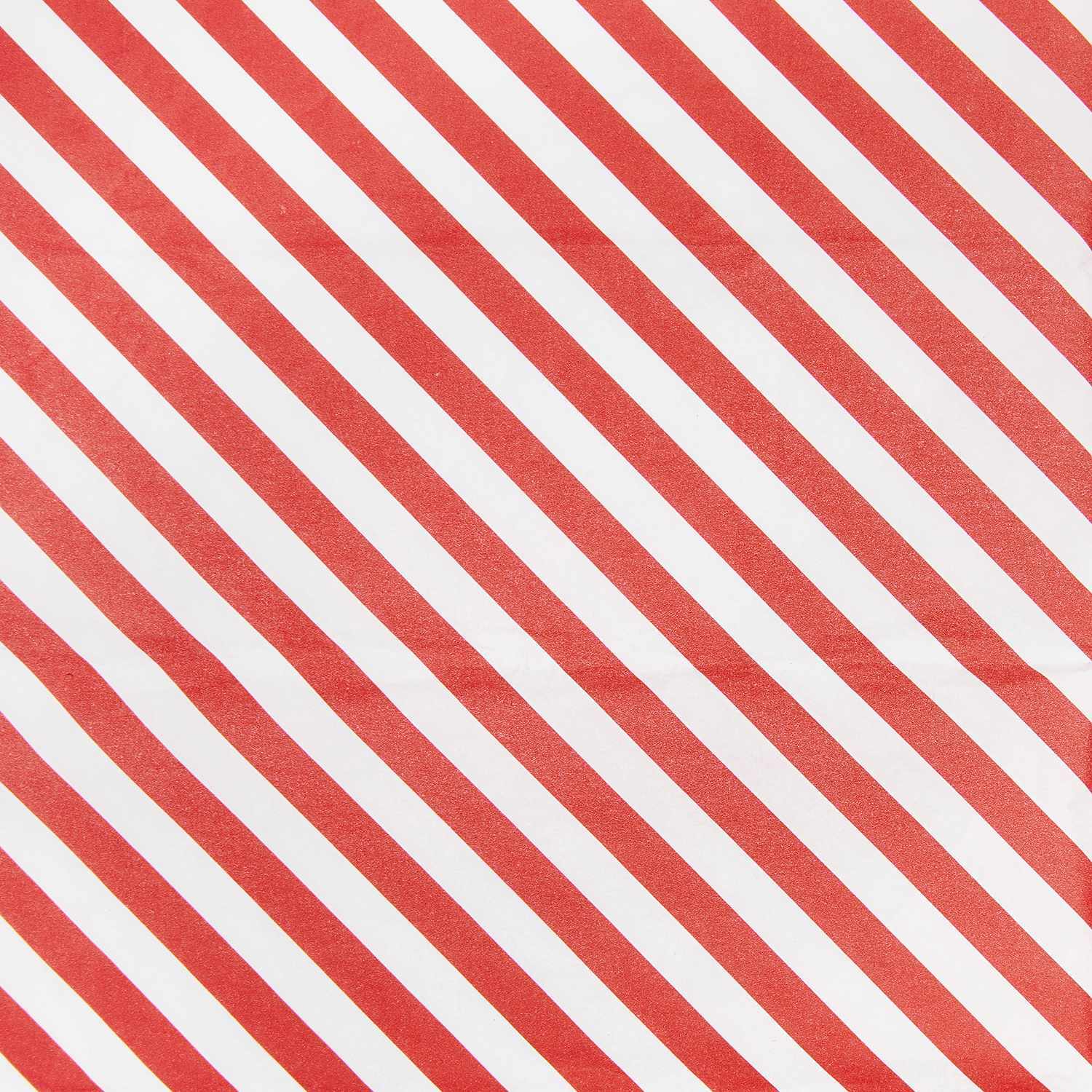 Paper Poetry Seidenpapier Streifen rot-weiß, 50x70cm, 5 Bogen. Diagonale Streifen, ideal für kreative Projekte.