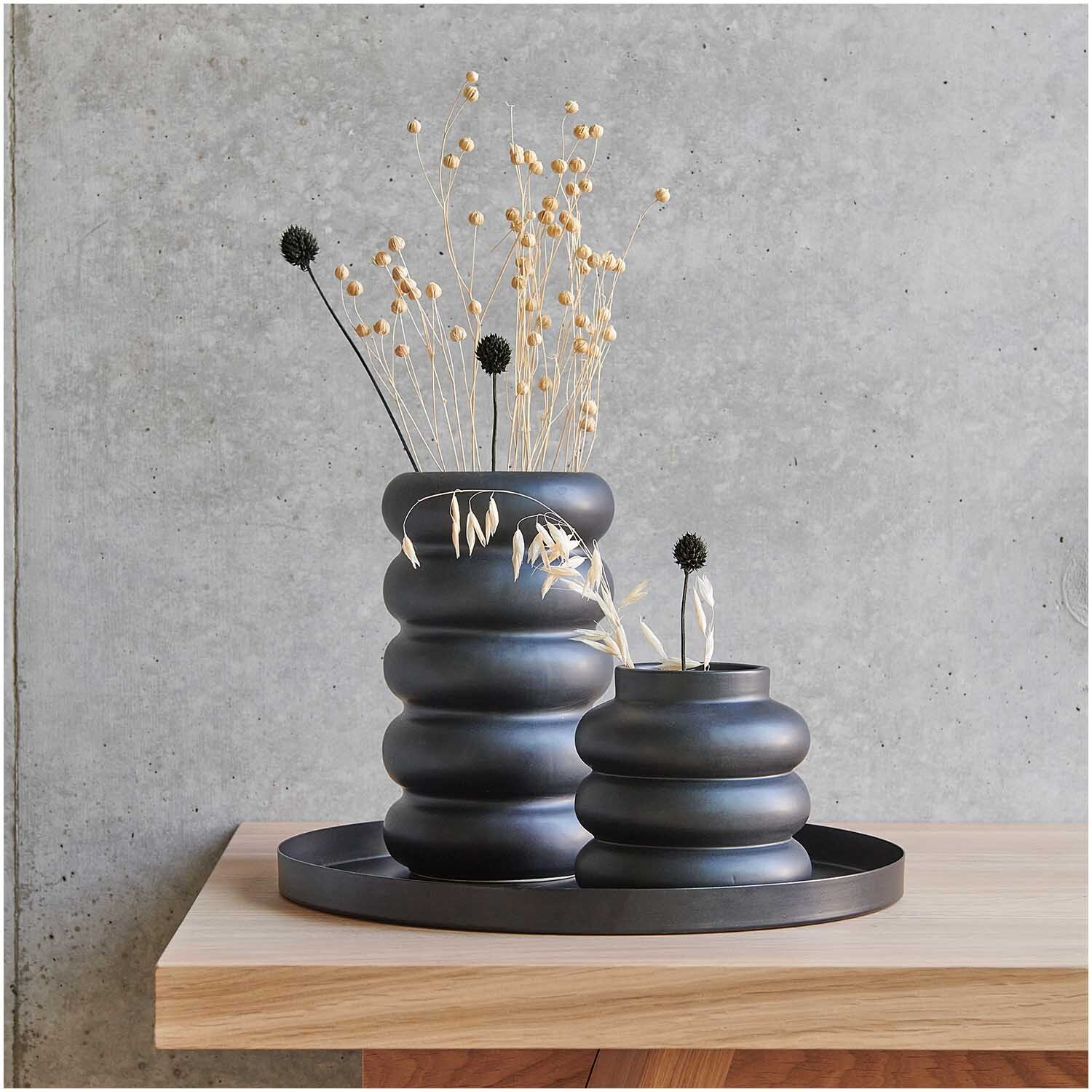 Keramik Vase schwarz von Rico Design