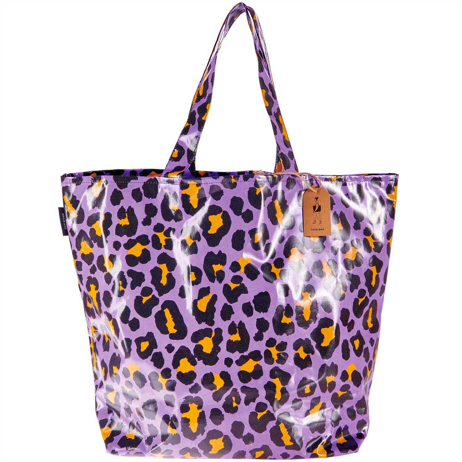 PVC-Shopper Acid Leo lila 41x55x19cm von Rico Design