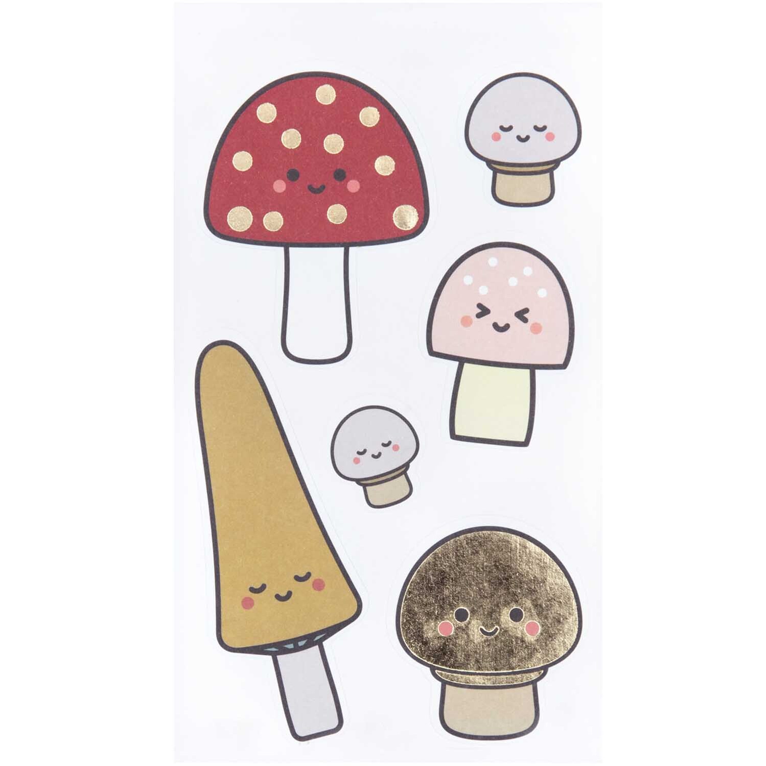 Paper Poetry Sticker Pilze Kawaii 4 Blatt von Rico Design Paper Poetry Sticker Pilze Kawaii 4 Blatt: Niedliche Pilzsticker mit Gesichtern in verschiedenen Farben von Rico Design.