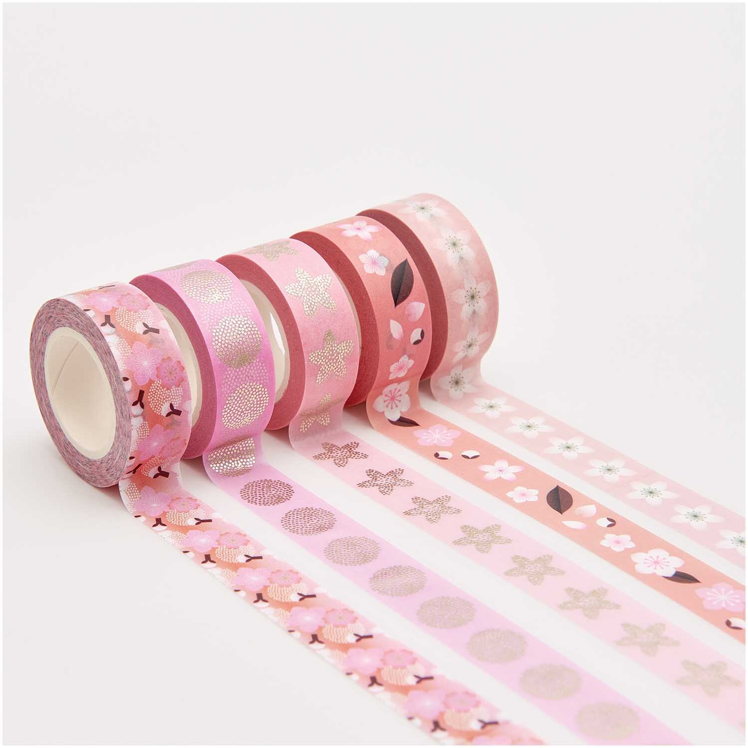 Paper Poetry Tape Set Kirschblüten 5-teilig von Rico Design Paper Poetry Tape Set Kirschblüten, 5-teilig, mehrfarbig. Dekoratives Klebeband mit floralen Mustern, ideal für kreative Projekte.