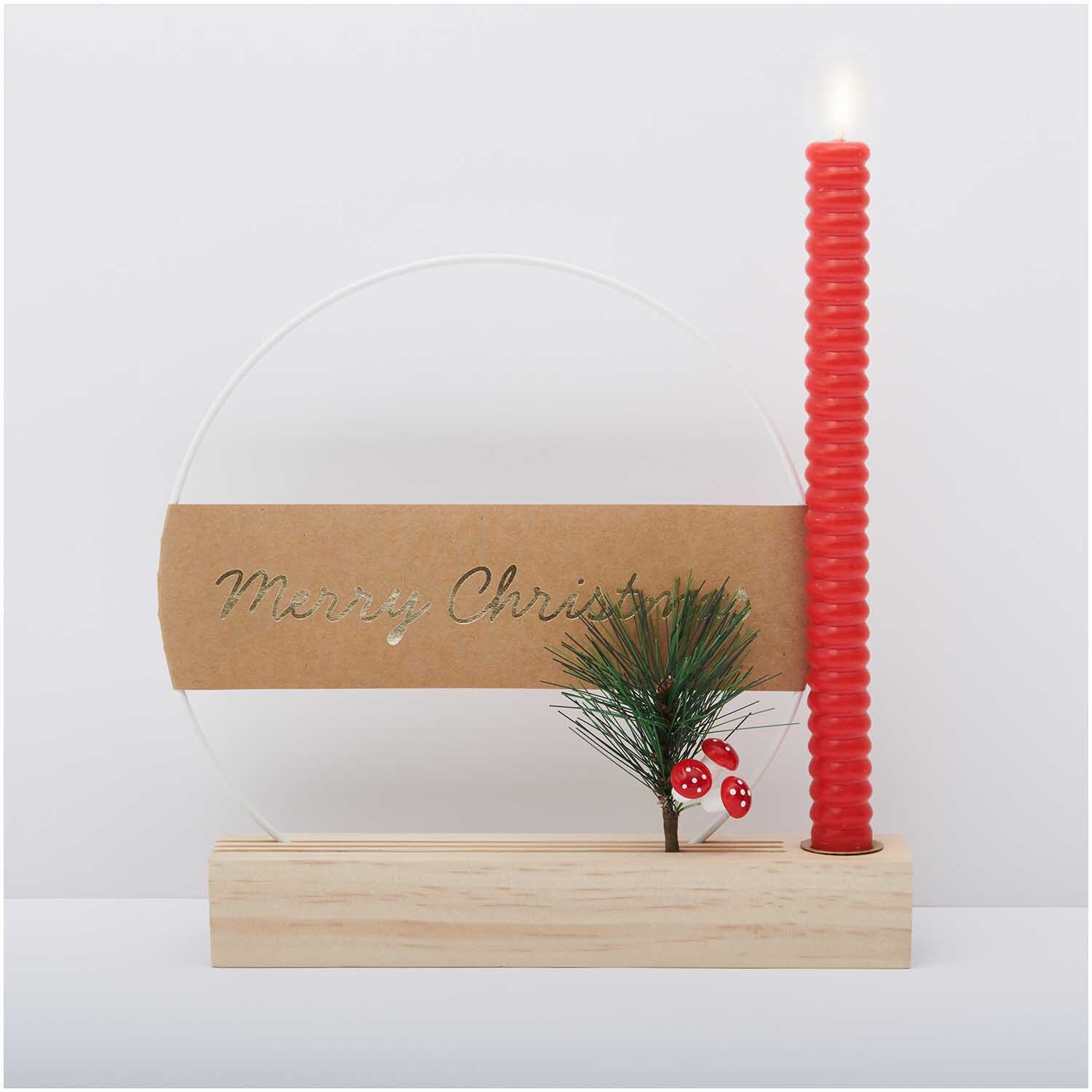 Deko-Kiefernzweig mit Pilzen 13x6cm von Rico Design