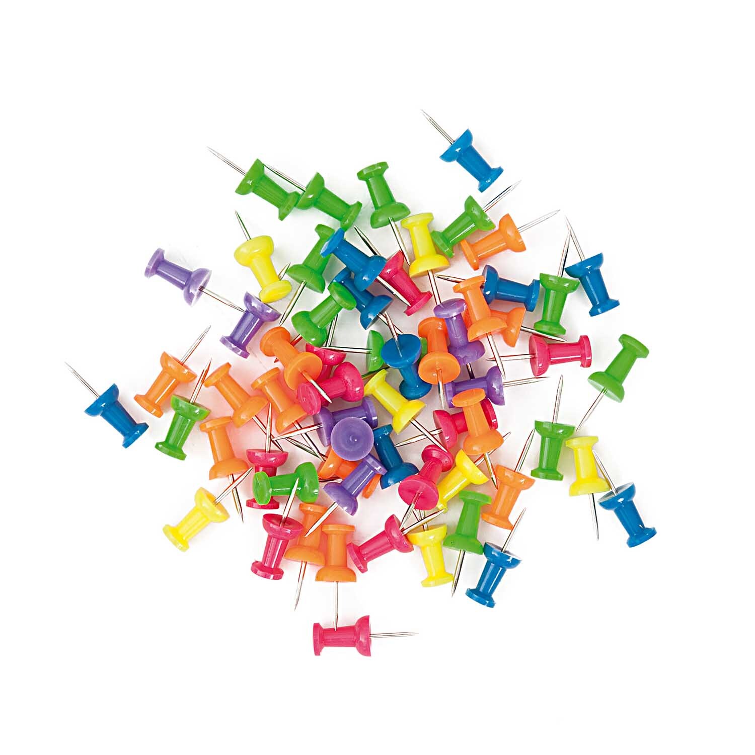 Paper Poetry pinboard pins multicoloured 60 pieces