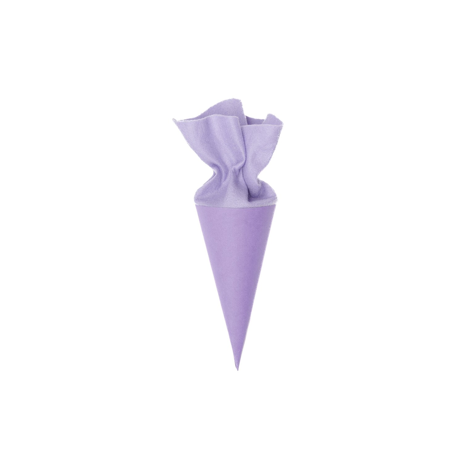 Schultüte Rohling mit Filzverschluss 20cm Farbe Violett von Rico Design Schultüte Rohling mit Filzverschluss von Rico Design, 20cm, in elegantem Design mit Filzverschluss.