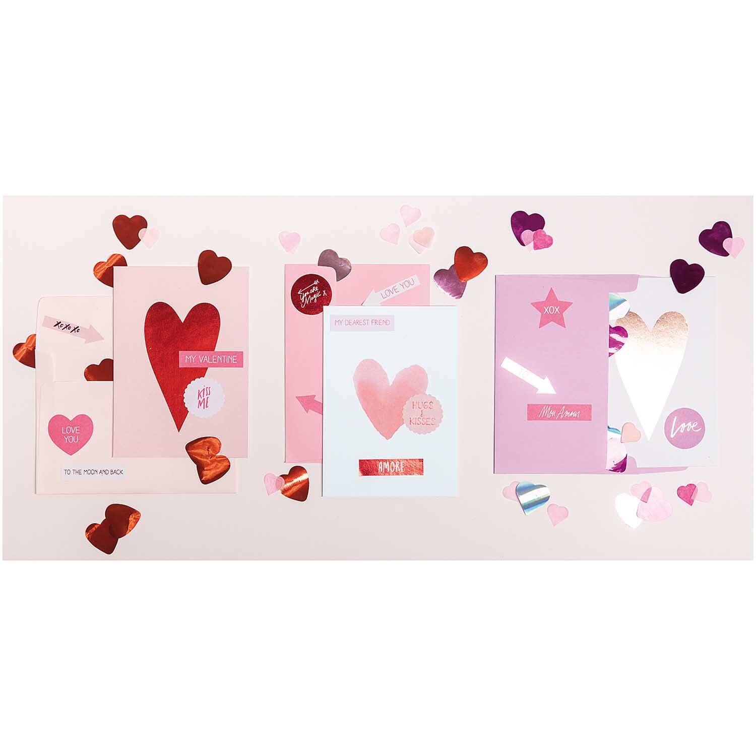 Paper Poetry Grußkartenset It must be love Herz rot von Rico Design Paper Poetry Grußkartenset mit roten Herzen und romantischen Motiven, ideal für Liebesbotschaften. Markenname: Rico Design.