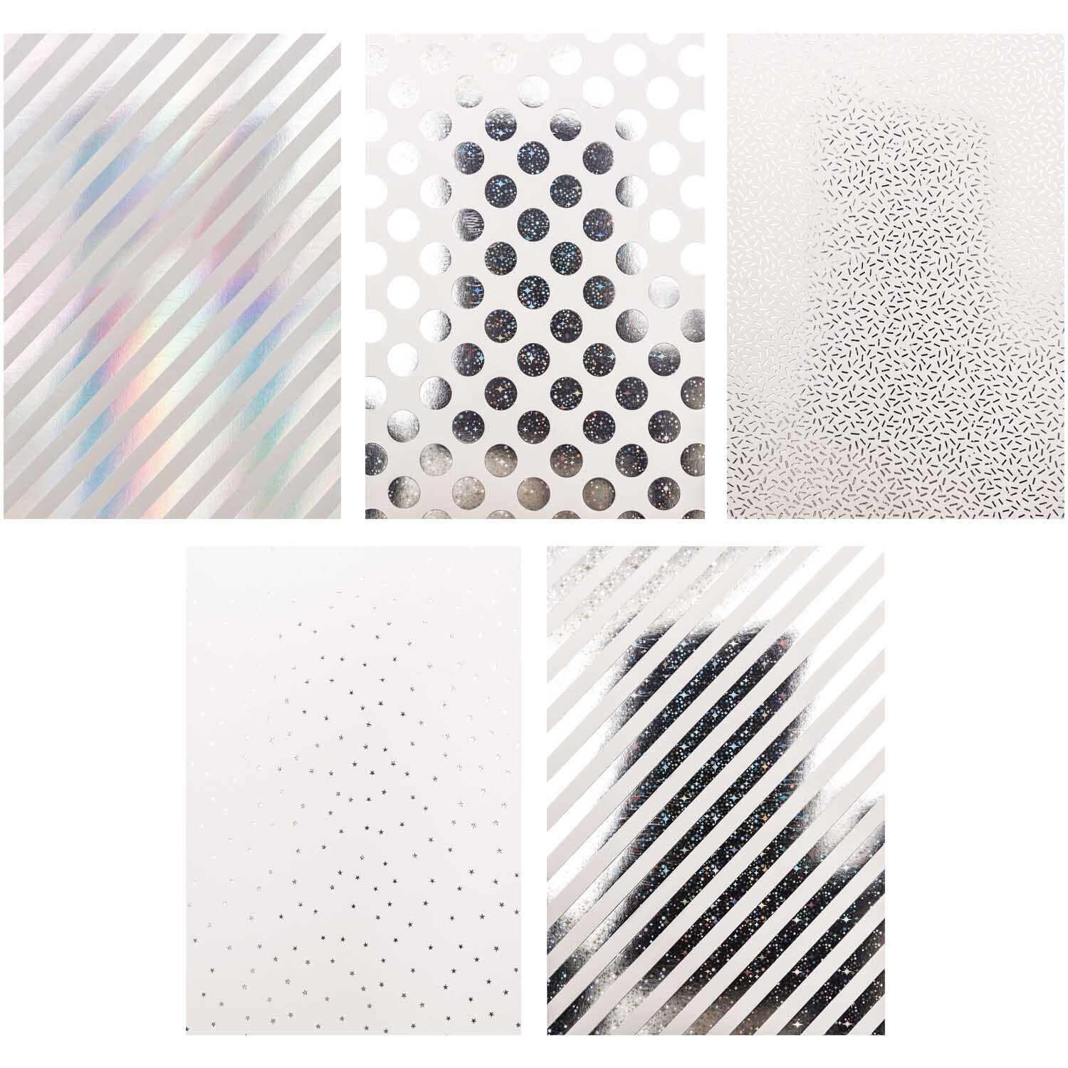 Paper Poetry Motivpapier Block hologramm 270g/m² 20 Blatt Hot Foil von Rico Design Paper Poetry Motivpapier Block mit holografischen Mustern und Hot Foil von Rico Design.