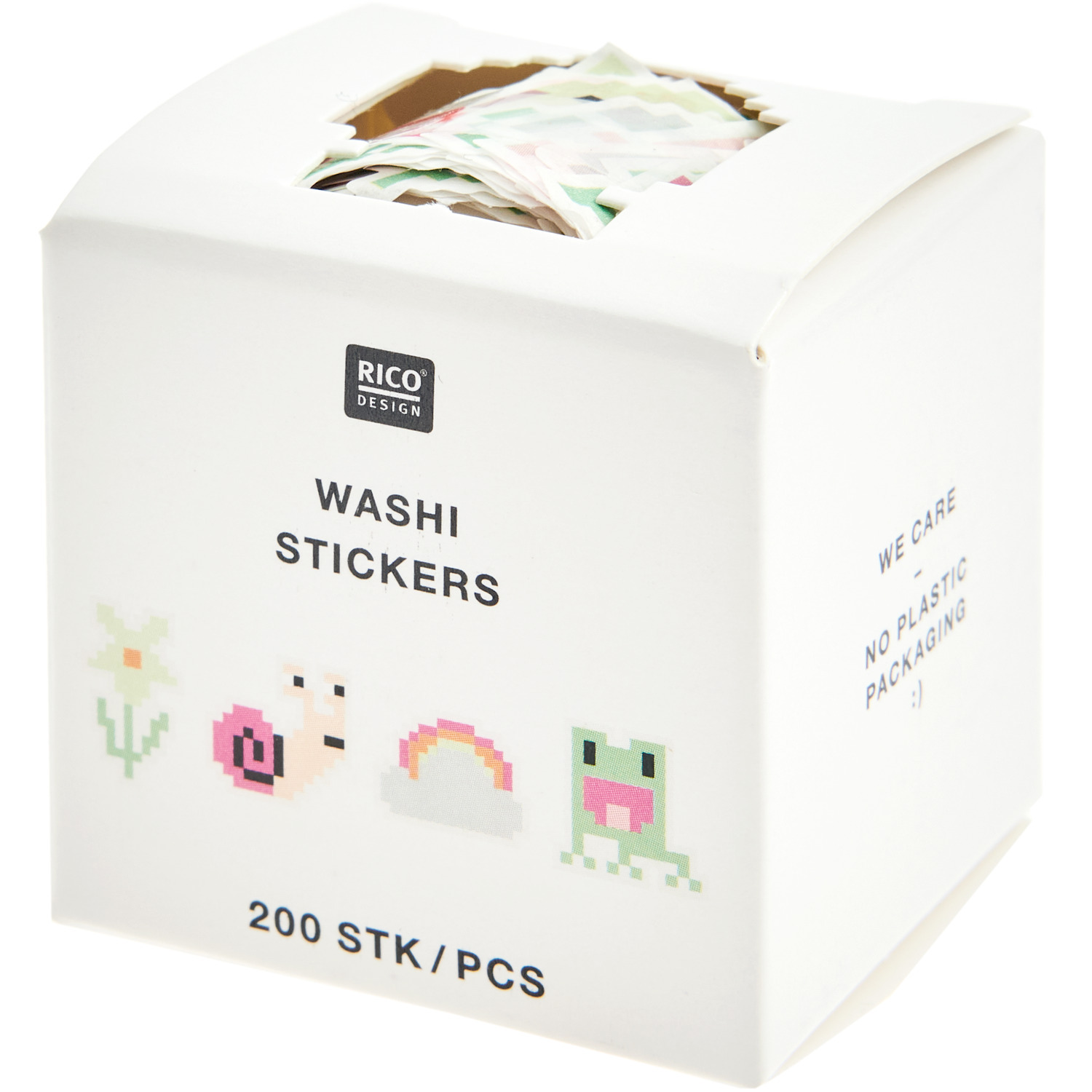 Paper Poetry Washi Sticker Futschikato Pixel 200 Stück von Rico Design