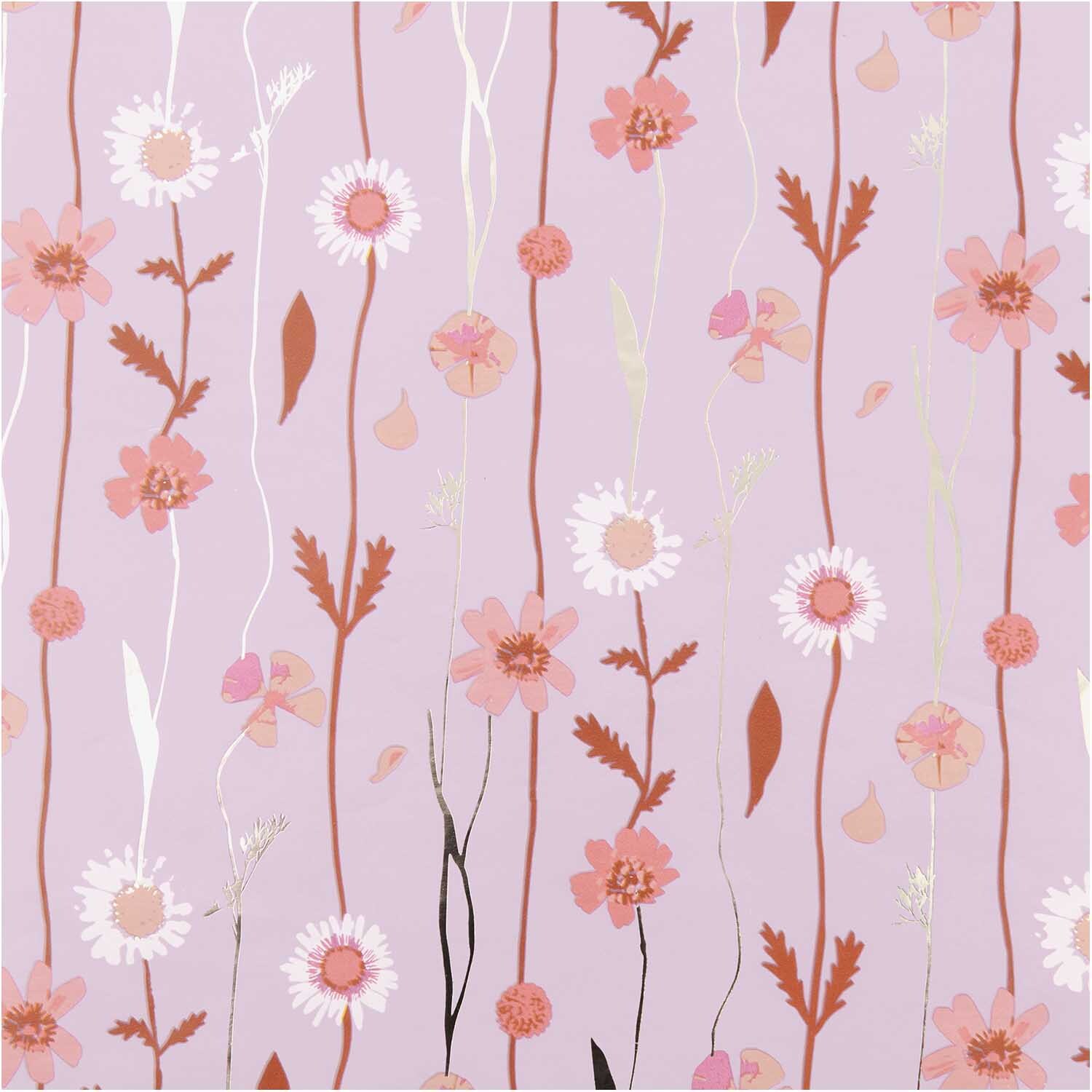 Paper Poetry Geschenkpapier Blumenranken flieder 70cm 2m 80g/m² von Rico Design Paper Poetry Geschenkpapier mit floralen Mustern in Flieder von Rico Design, ideal für kreative Verpackungen.