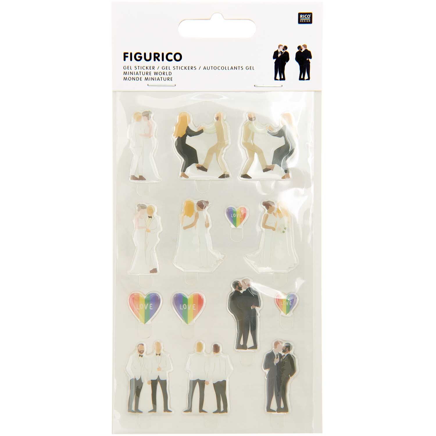 Figurico Gelsticker Hochzeit 2 von Rico Design
