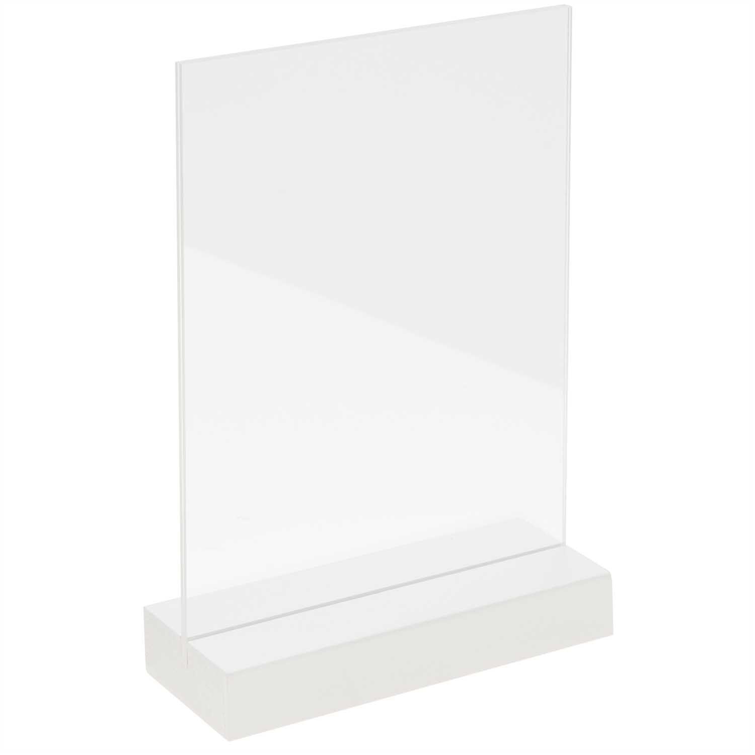 Holzaufsteller mit doppelter Acrylscheibe 10x15cm Farbe Weiß von Rico Design Holzaufsteller mit doppelter Acrylscheibe 10x15cm von Rico Design, ideal für Fotos, in elegantem Weiß.