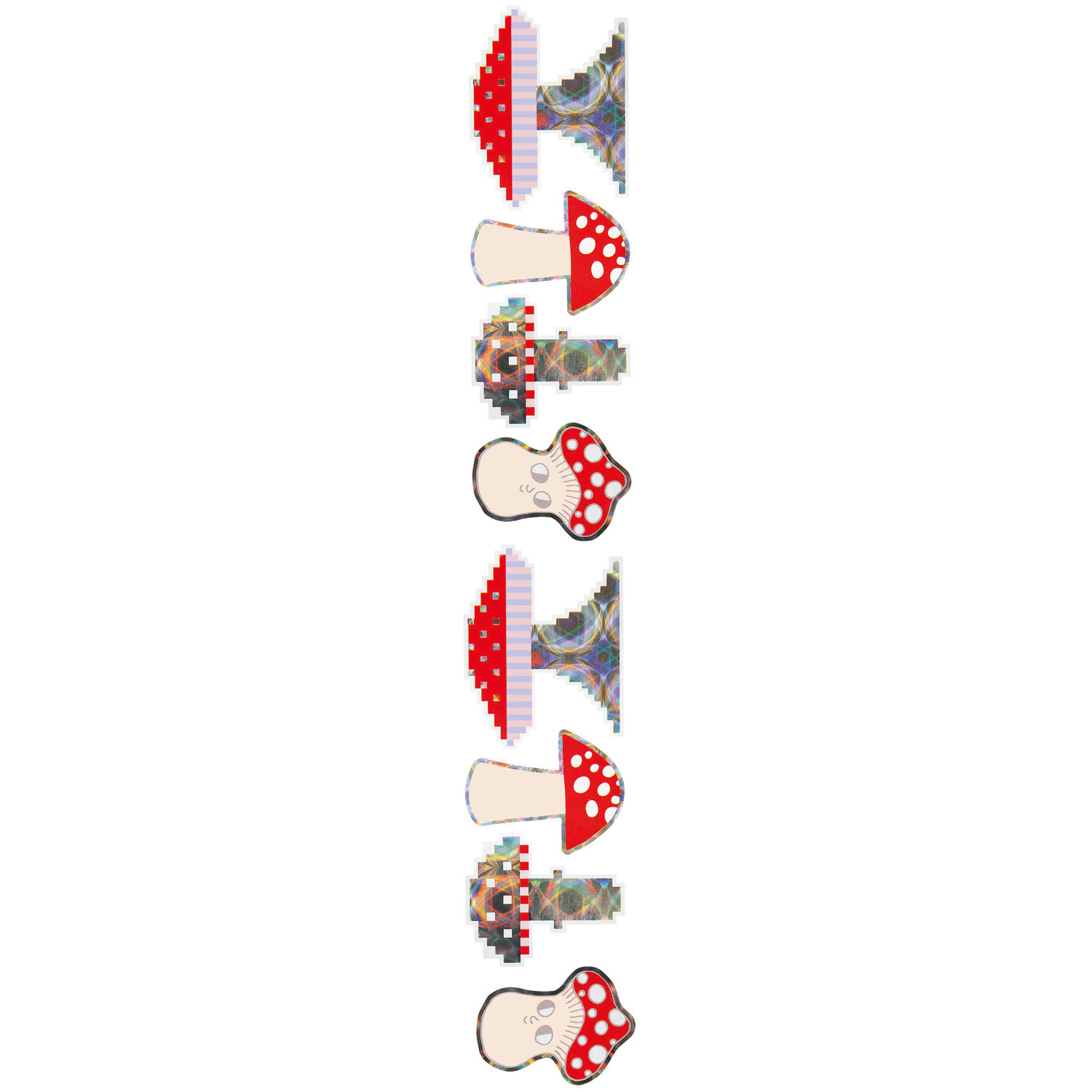 Paper Poetry Sticker Shrooom Big Reds auf der Rolle Ø5cm 100 Stück von Rico Design Paper Poetry Sticker Shrooom Big Reds zeigt rote Pilzsticker von Rico Design, ideal für kreative Projekte.