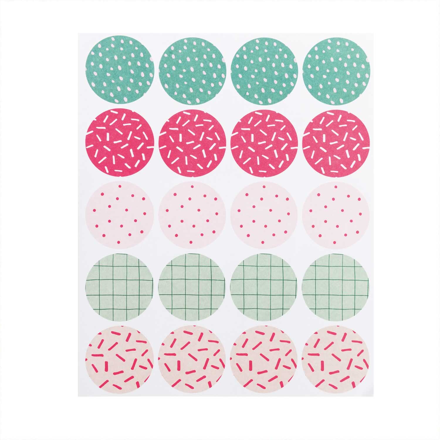 Paper Poetry Sticker Hygge Flowers 6 Blatt von Rico Design Paper Poetry Sticker Hygge Flowers 6 Blatt zeigt bunte, runde Sticker mit Mustern von Rico Design.
