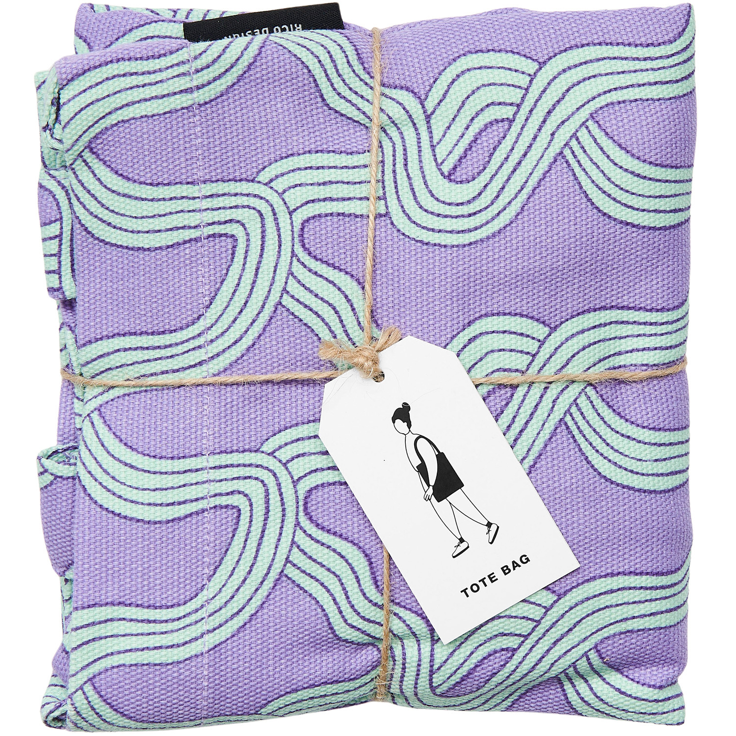 Canvas-Shopper Myzel Flieder 38x40x13cm von Rico Design