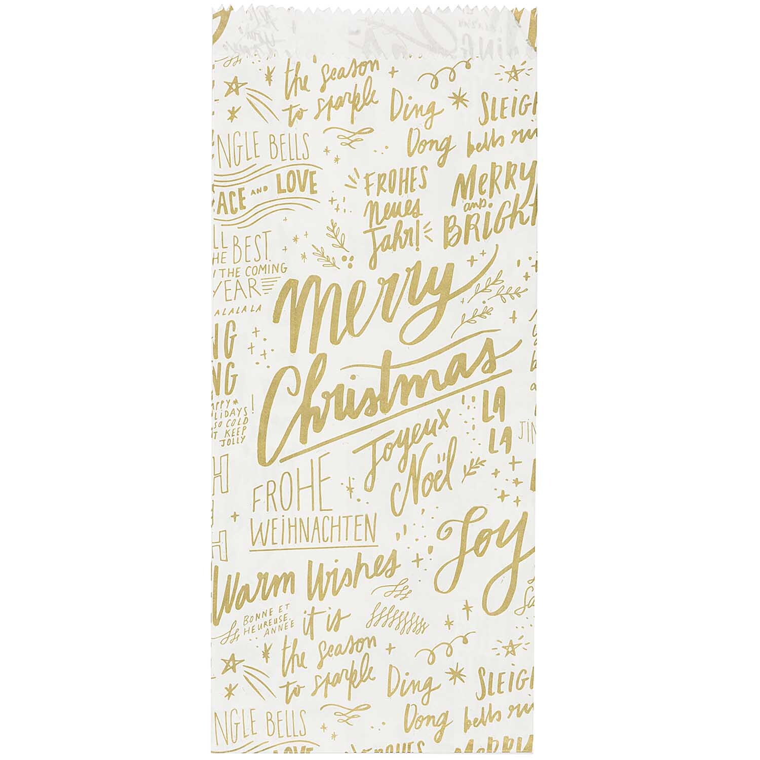 Paper Poetry Bastelset Papiertüten-Sterne Jolly Christmas groß Farbe Weiß von Rico Design