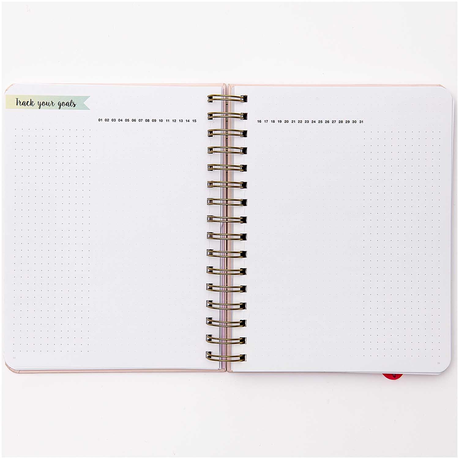 Paper Poetry vorgestaltetes Bullet Diary mit Spiralbindung 16,5x21,5cm 96 Blatt von Rico Design