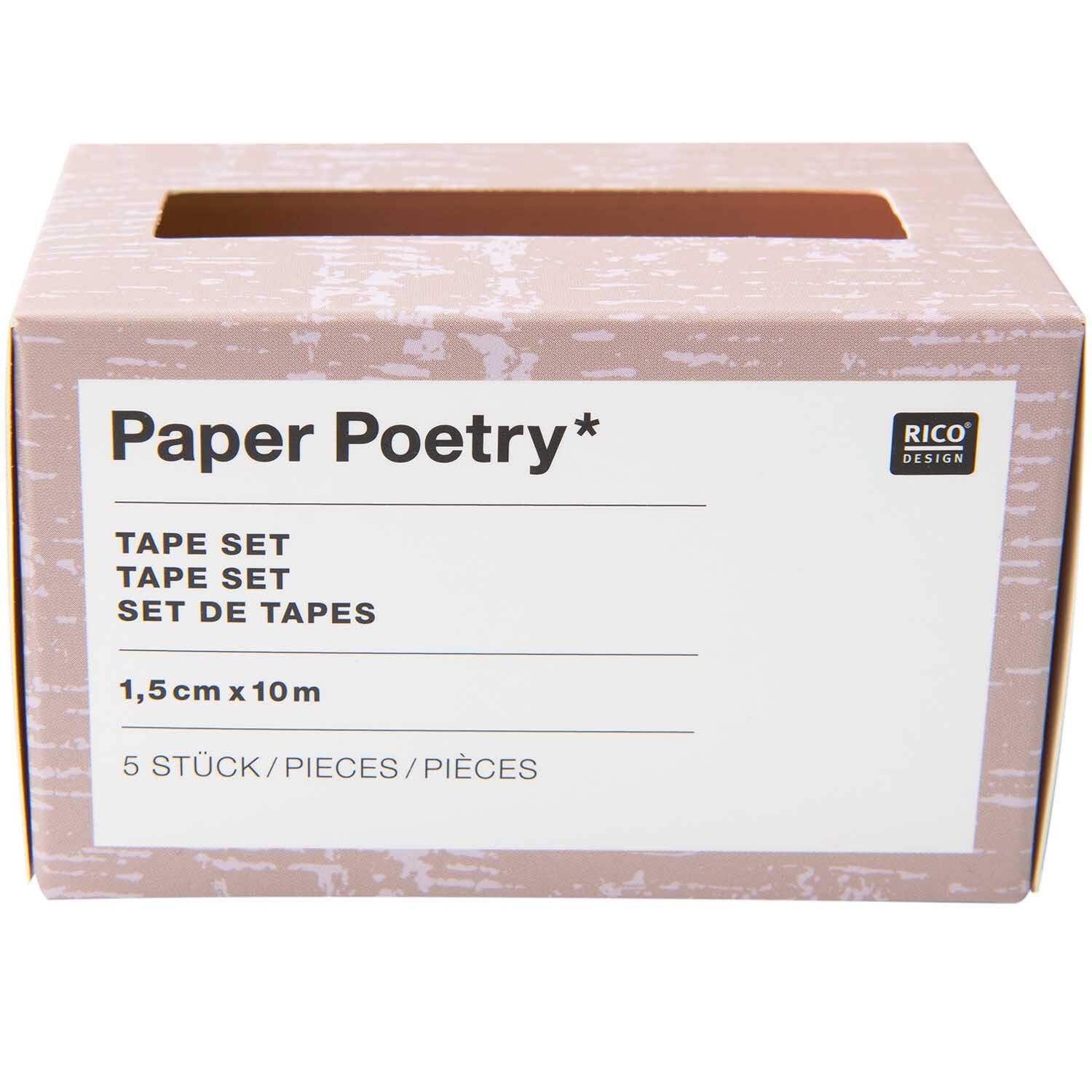 Paper Poetry Tape Set Blumen 5-teilig von Rico Design