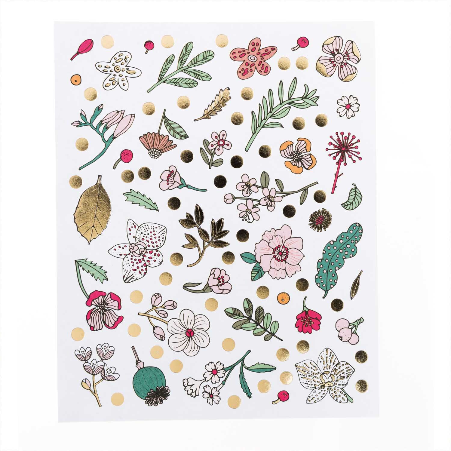 Paper Poetry Sticker Hygge Flowers 6 Blatt von Rico Design